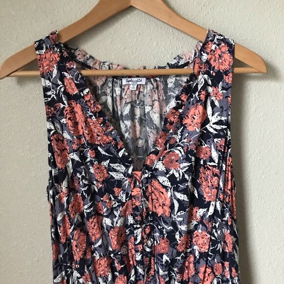 Splendid Encore Floral Smocked Waist Dress NWOT - Picture 2 of 7